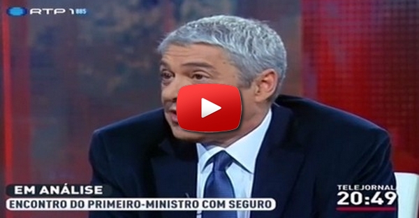 José Socrates apanhado no seu espaço de comentário!